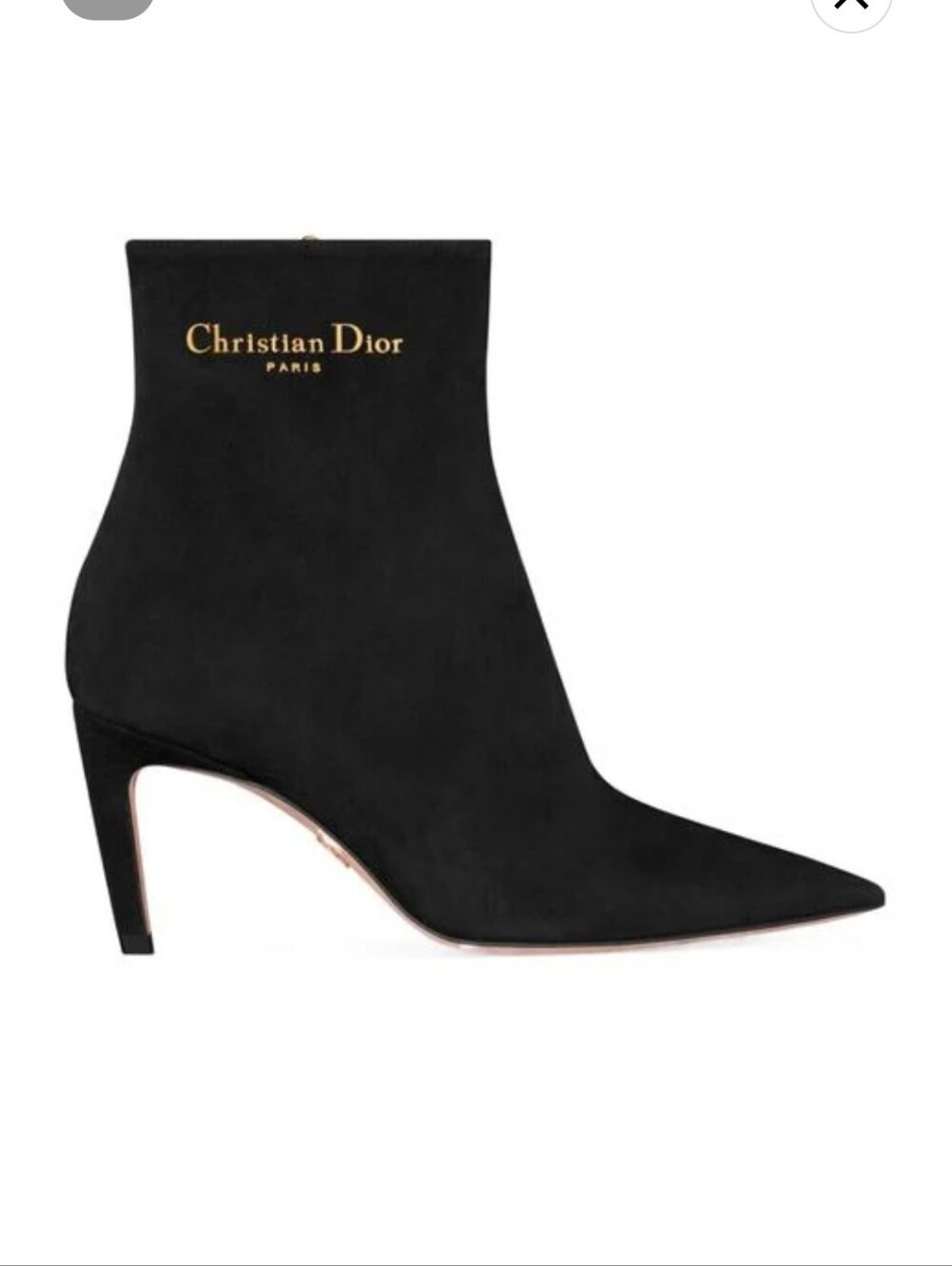 $1,700 Dior My Dior Logo Suede Ankle Boot Women's Black EU 40 US 10 BNIB